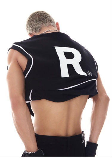 RVB vest, R monogram on the back