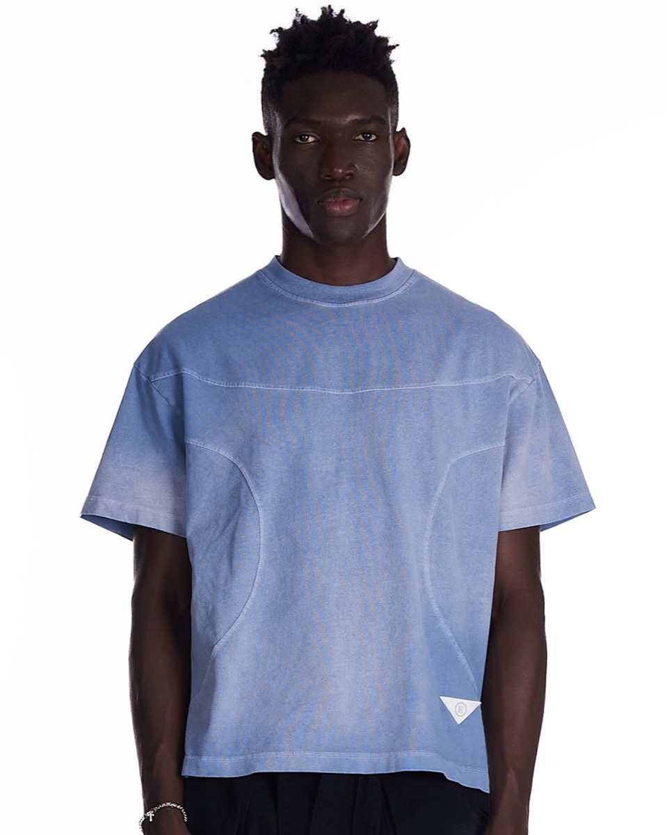 Áo ACID WASH Boxy T-Shirt BLUE