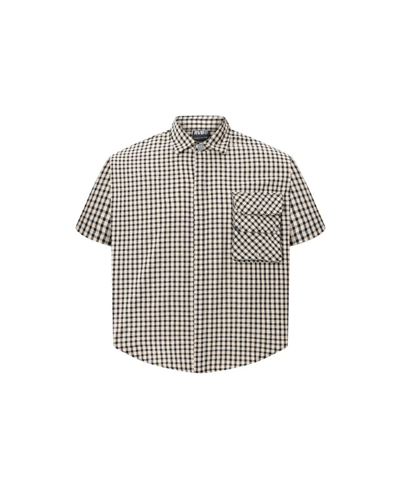 Áo Odyssey Checked Boxy Shirt Sand