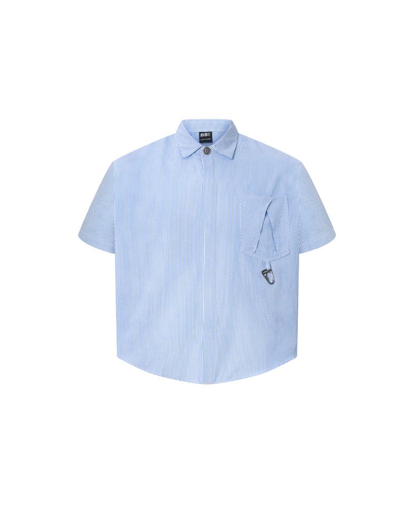 Áo Odyssey Checked Boxy Shirt Sea